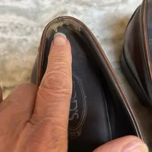 TODS MENS BROWN LEATHER DRESS LOAFERS SZ8.5 Tod main image 4